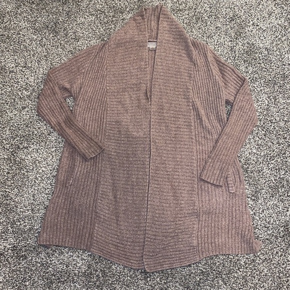 Barefoot Dreams Montecito Cardigan Taupe - Picture 4 of 7